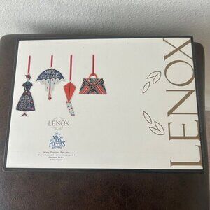 Lenox DISNEY Mary Poppins Returns Set of 3 Christmas Ornaments In Box READ!!!